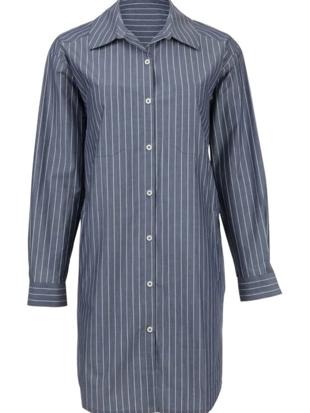 Blue Stripped Shirt Dress